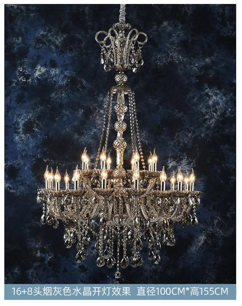 Lustre — En cristal pour éclairage moderne et élégant