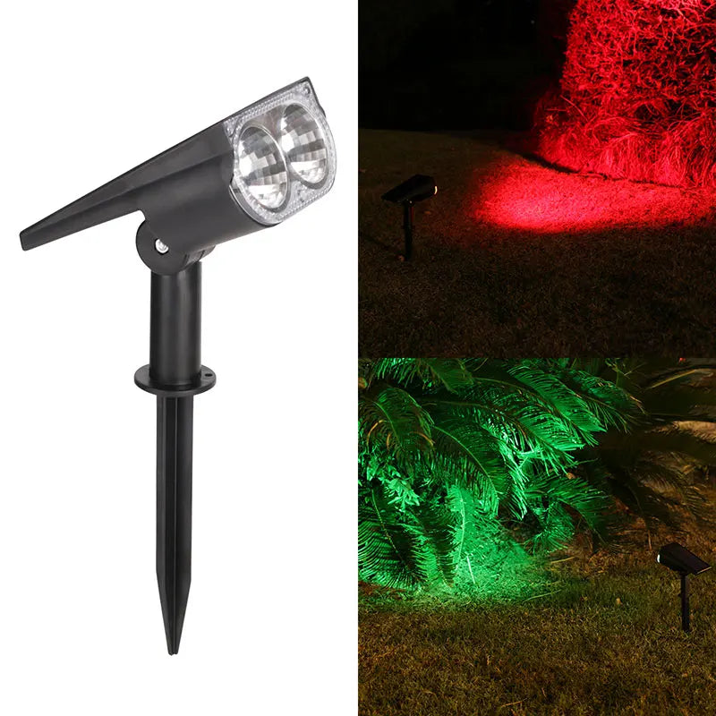 Spot solaire extérieur à 2 ou 7 LED, éclairage blanc ou multicolore – Florélys