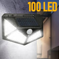 Applique murale — Solaire extérieure étanche avec capteur de mouvement 100 LED