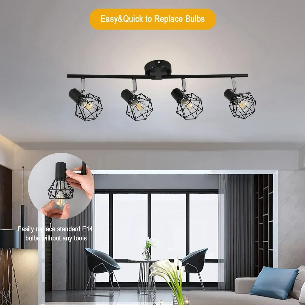 Plafonnier led style simple moderne pour éclairage intérieur Agathe Rosée - Esprit Contemporain & Décor Élégant