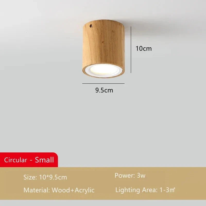 Lampe plafonnier moderne bois surface Milène Silhouette - Une Présence Naturelle Apaisante