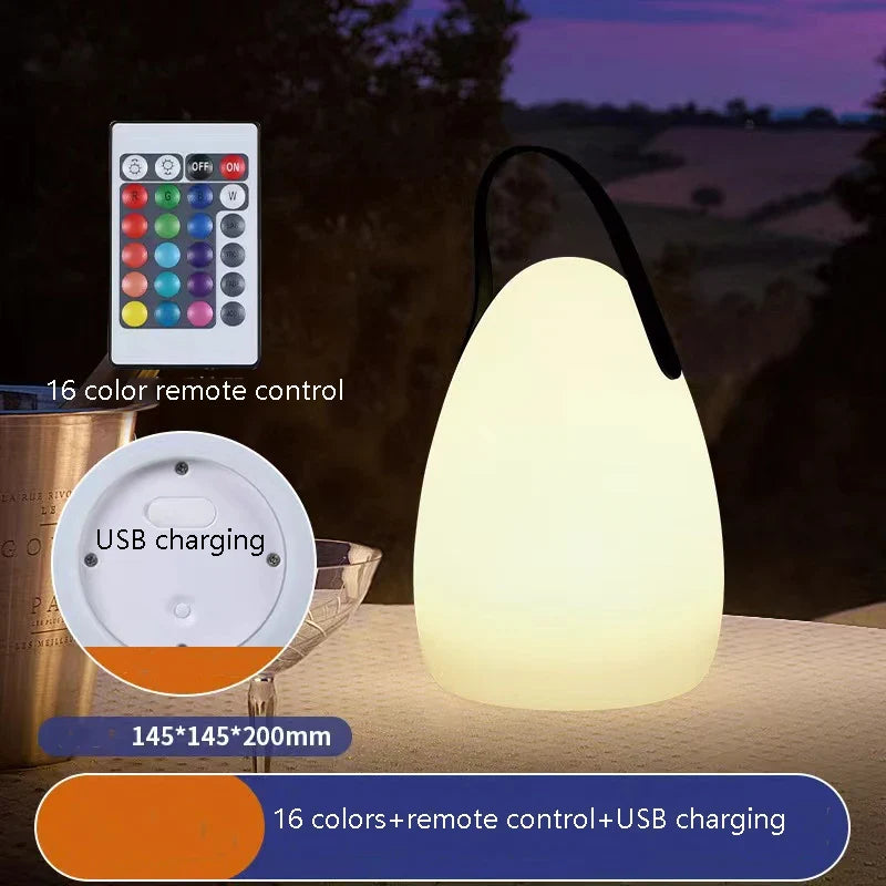 Lampe de table extérieure sans fil avec télécommande intelligente – Avelin Épure