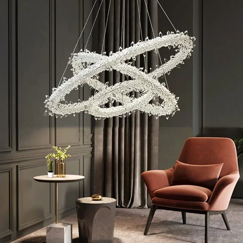 Lustre — Moderne en cristal design pour décoration intérieure élégante