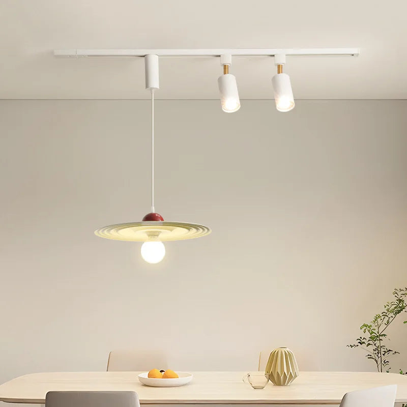 Suspension led en bois pour table à manger nordique Jules Unisson - Une Présence Sobre et Élégante