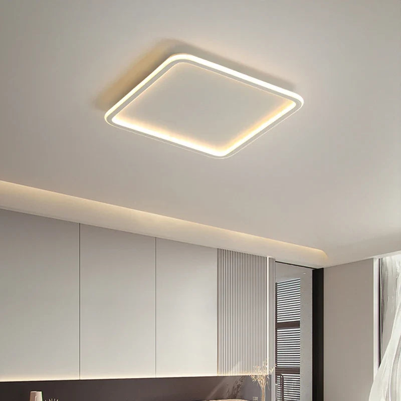 Plafonnier — À panneau carré ultra mince design moderne pour intérieur
