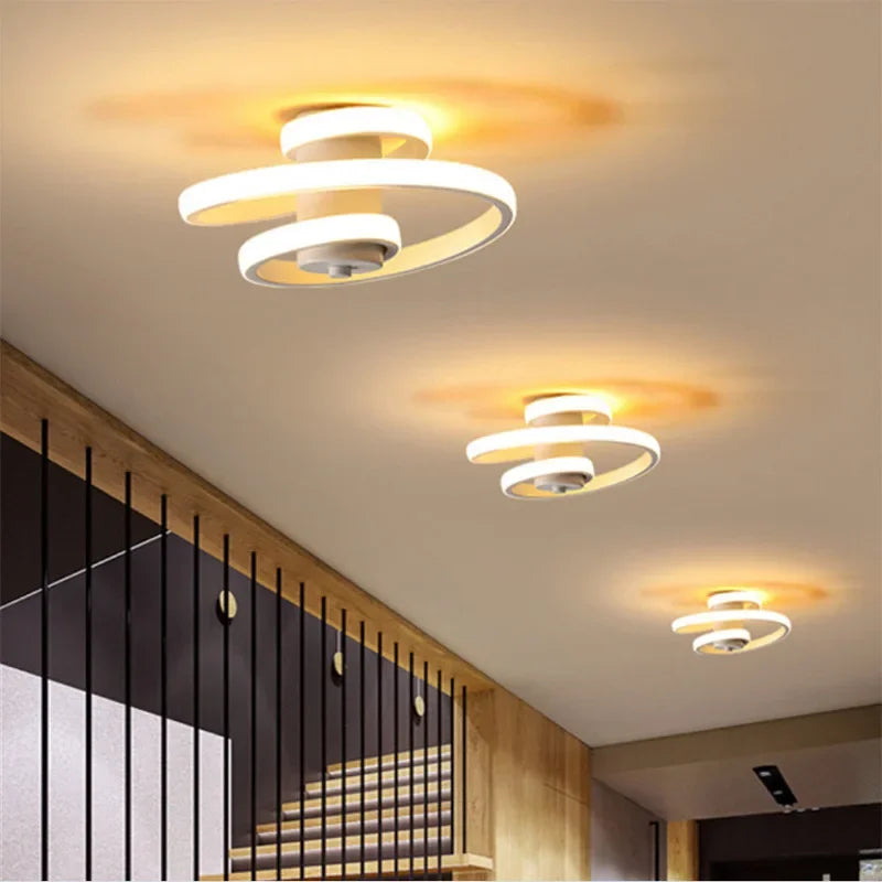 Plafonnier à led moderne pour éclairage intérieur design nordique Solange Voile - Esprit Épuré & Harmonie Intérieure