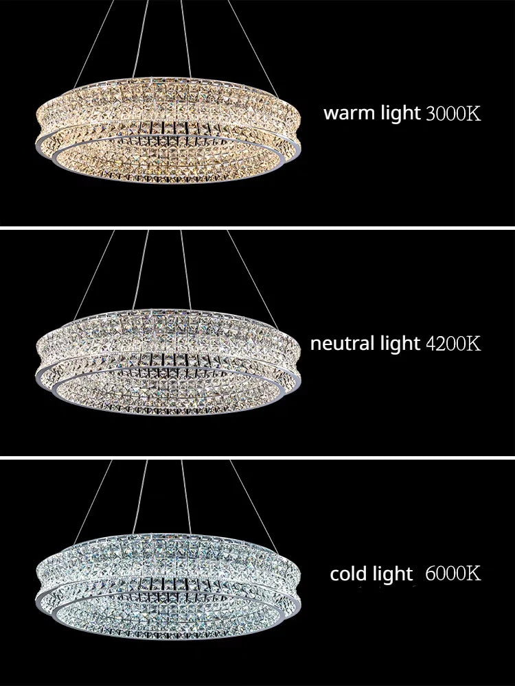 Lustre — De luxe en cristal pour restaurant bar et hôtel intérieur
