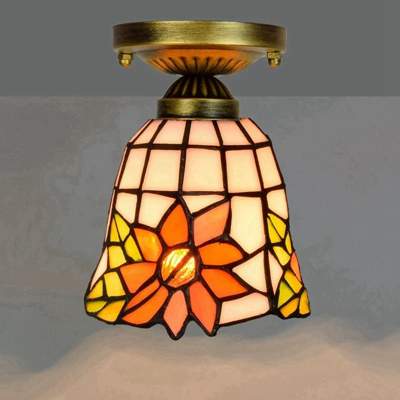 Plafonnier moderne en éclairage led nordique pour balcon et allée Hélène Cantate en Verre - Reflets Délicats & Élégance Visuelle