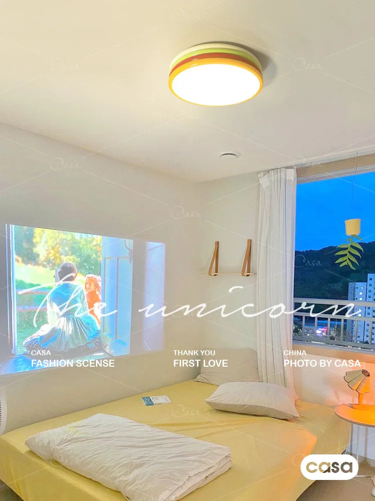 Plafonnier — LED pour enfant protection des yeux éclairage multicolore