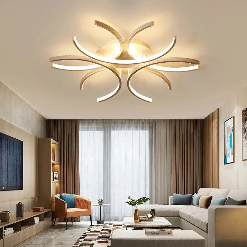Plafonnier moderne à leds créatif pour décoration intérieure Ophélie Orée - Une Note Actuelle dans le Décor