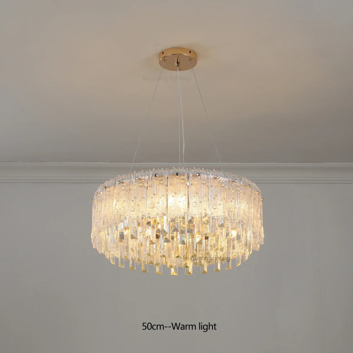 Lustre — Moderne en cristal pour décoration haut de gamme