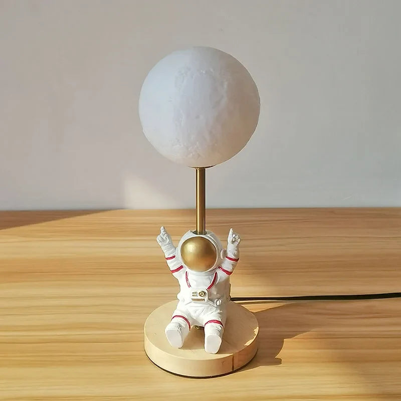 Lampe à poser — Creative 3D lune lampe de Table technologie mode atmosphère lampe chambre d'enfants étudiant lampe chambre étude lampe décorative