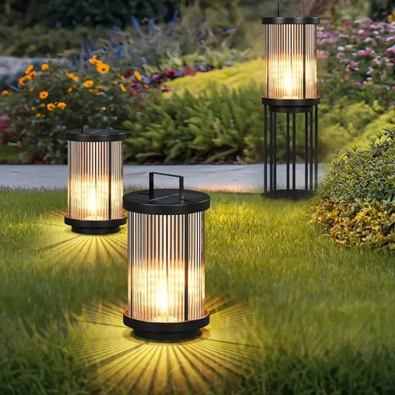 Lampadaire solaire extérieur étanche en verre pour jardin – Lioris Rivage