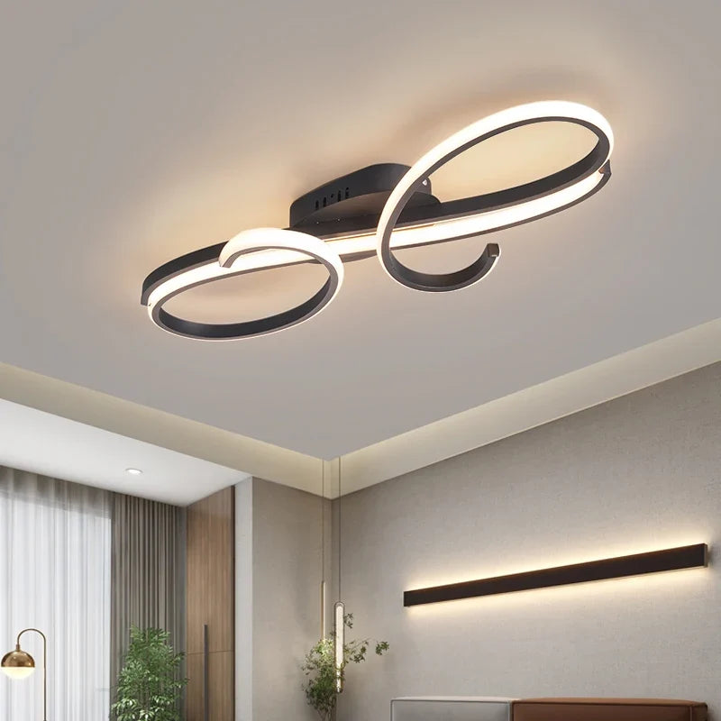 Plafonnier — LED moderne plaqué pour salon chambre couloir Foyer salle d'étude lustres de plafond intérieur maison