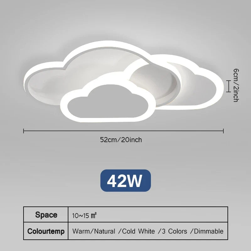 Plafonnier led ultra minces creative clouds pour diverses pièces Apolline Accord en Aluminium - Lignes Dessinées & Décor Raffiné