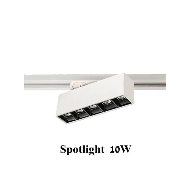 Plafonnier cree led rail éclairage pour magasins et intérieurs modernes Béryl Onde en Aluminium - Caractère & Élégance dans le Décor