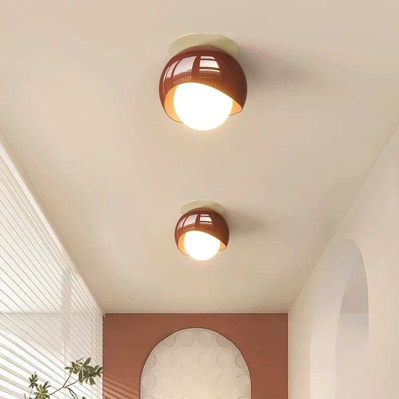 Plafonnier dissimulé style wabi-sabi crème française Isaure Voûte en Aluminium - Simplicité & Caractère au Quotidien