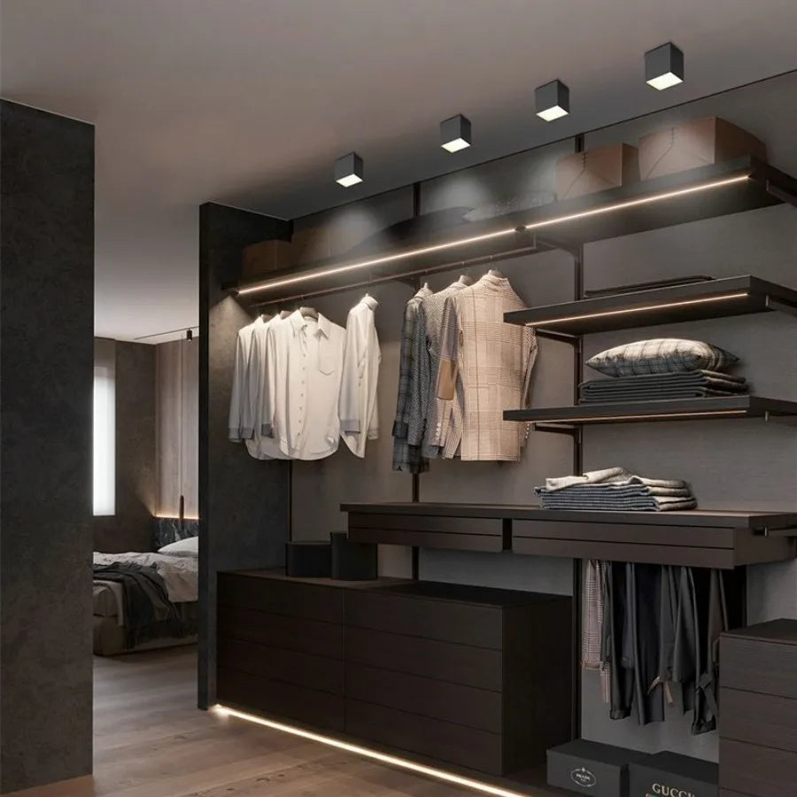 Plafonnier — Dimmable antibuée cube LED design moderne