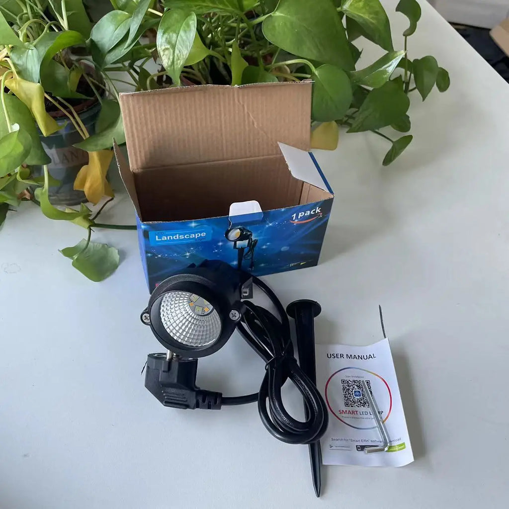 spot extérieur bluetooth étanche contrôlable via app pour jardin