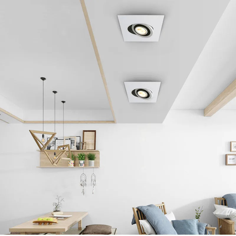 Spot led encastrable rotatif et réglable de haute qualité Elvire Résonance en Aluminium - Caractère & Élégance dans le Décor