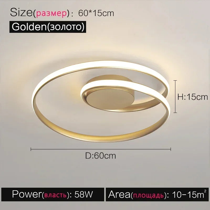 Plafonnier — Moderne en aluminium LED créatif nordique