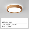 Plafonnier led rond en bois éclairage d'intérieur luminaire décoratif Paul Souffle - Esprit Naturel & Décor Chaleureux