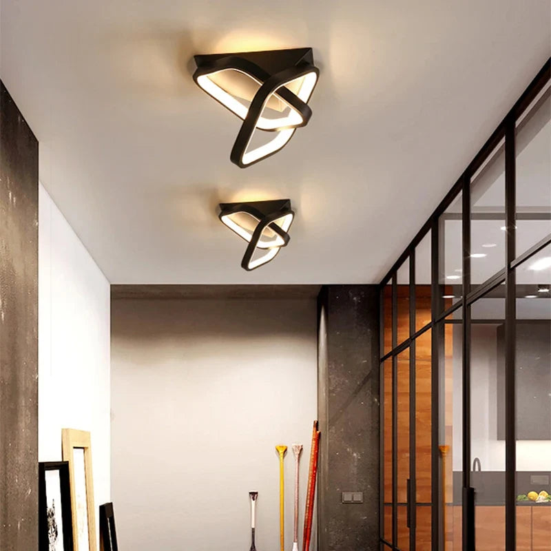 Plafonnier — Moderne LED allée lumière plafonniers vestiaire couloir balcon Foyer plafonnier acrylique décoration maison lustre Luminaire