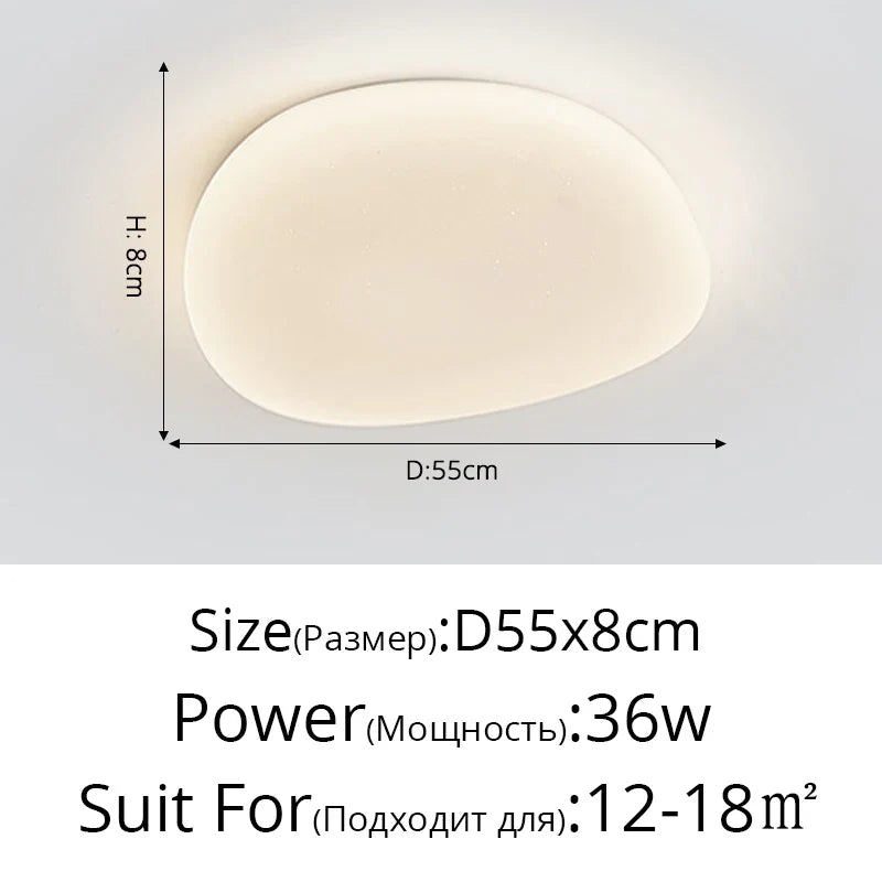Plafonnier led de style nordique avec simplicité créative Noé Symphonie - Esprit Épuré & Harmonie Intérieure