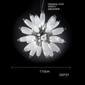 Lustre — En verre à grand globe avec quincaillerie élégante