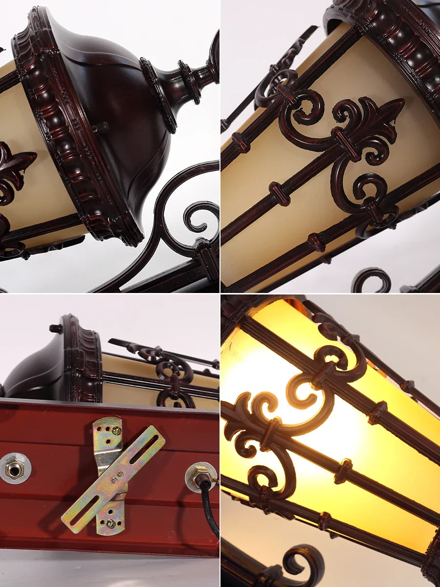 Applique murale — Extérieure rétro européenne étanche pour jardin et balcon