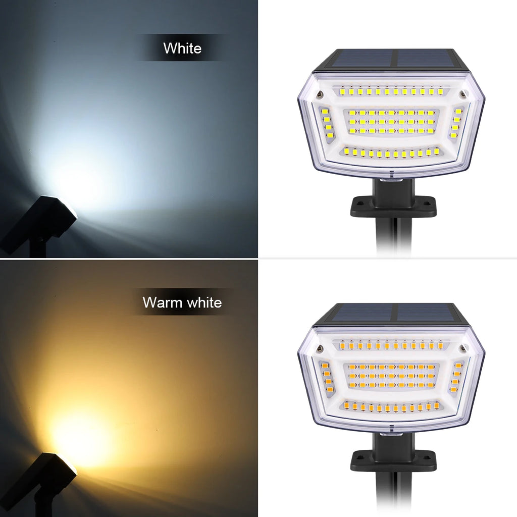 Spot solaire LED avec batterie de 1200 mAh pour jardin – Aurivage