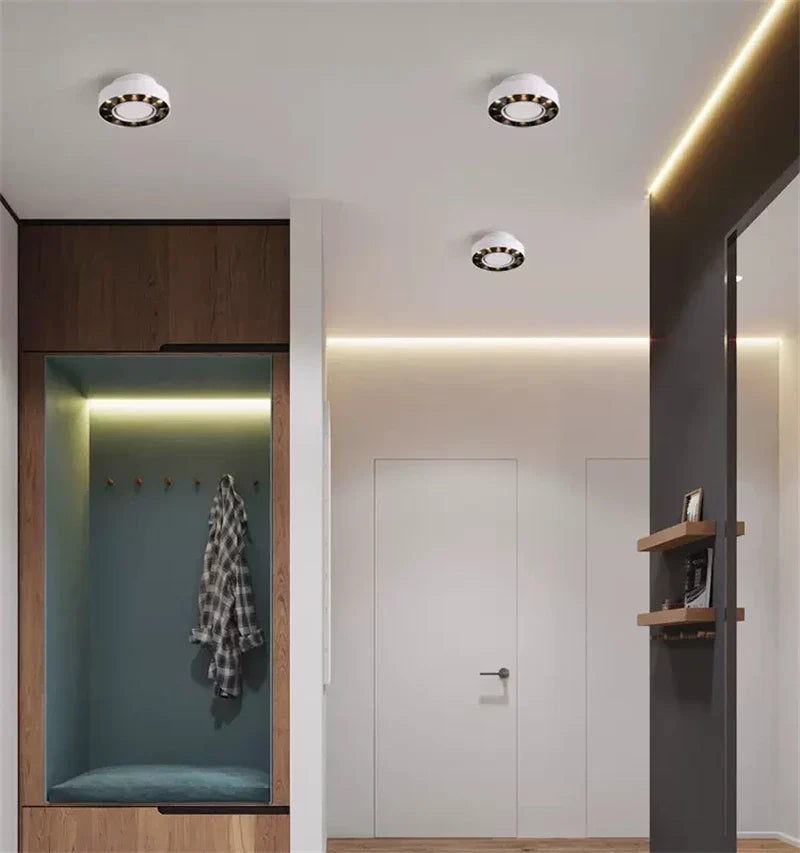 Plafonnier spot anneau led anti-éblouissement monté sur surface pliable Nora Tempo en Anneau - Une Silhouette Tout en Rondeur