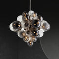 Lustre — Nordique créatif en fer et bulles de verre