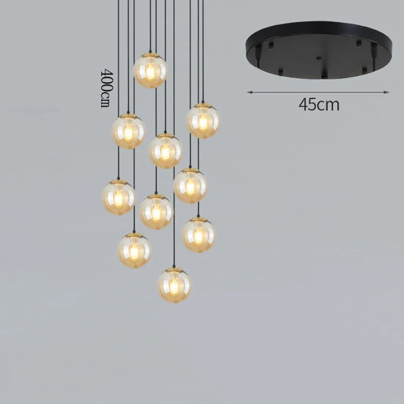 Plafonnier — Nordique décor à la maison salle à manger suspension lumières éclairage intérieur plafonnier suspension lustre lampes pour salon