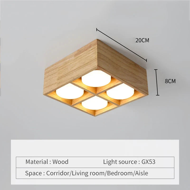Plafonnier — Minimaliste bois brut intérieur chambre bureau couloir vestiaire