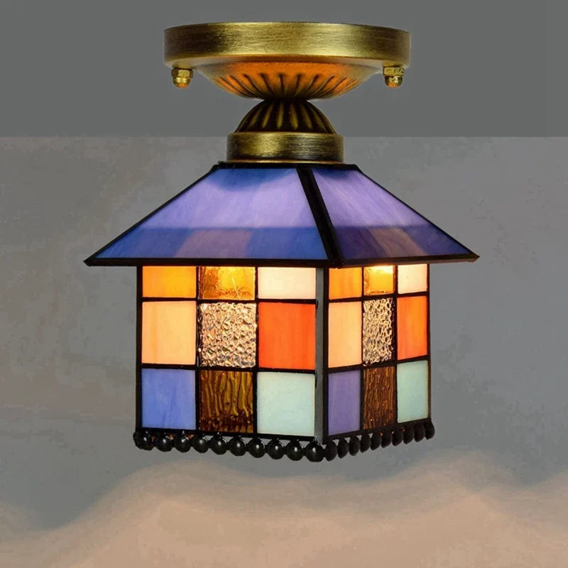 Plafonnier moderne en éclairage led nordique pour balcon et allée Hélène Cantate en Verre - Reflets Délicats & Élégance Visuelle