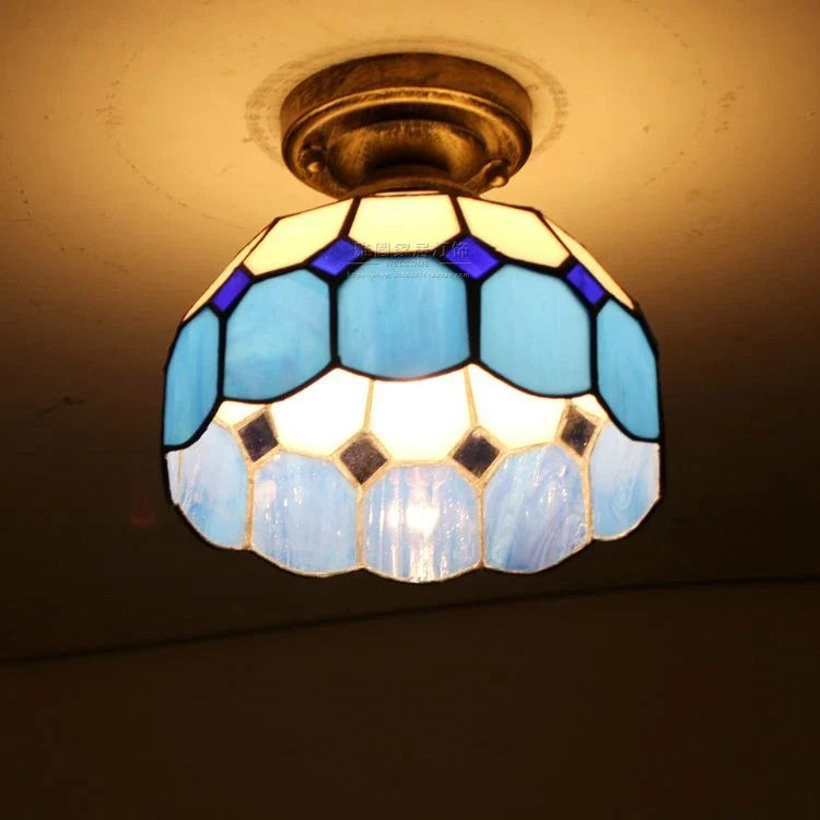 Plafonnier moderne en éclairage led nordique pour balcon et allée Hélène Cantate en Verre - Reflets Délicats & Élégance Visuelle