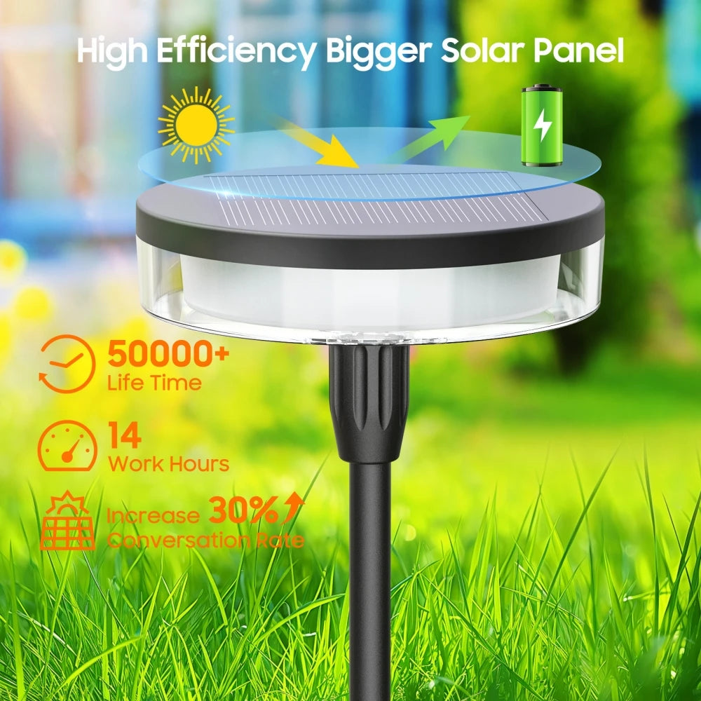 Luminaire solaire LED sur tiges mobiles au vent pour jardin, IP65 – Briséane