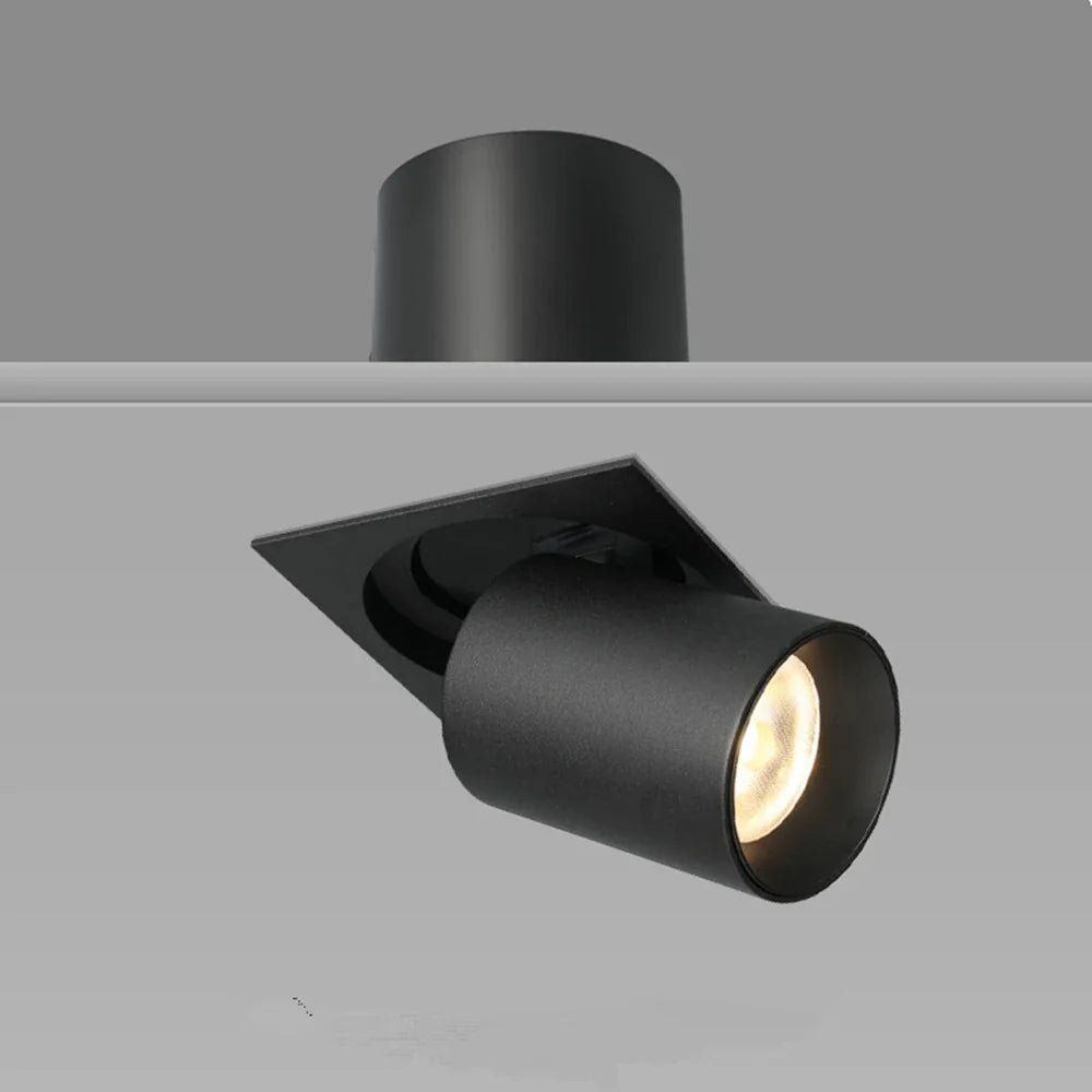 Spot encastré led carré télescopique rotation flexible pour maison Élisa Balade - Géométrie & Élégance Visuelle