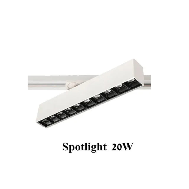 Plafonnier cree led rail éclairage pour magasins et intérieurs modernes Béryl Onde en Aluminium - Caractère & Élégance dans le Décor