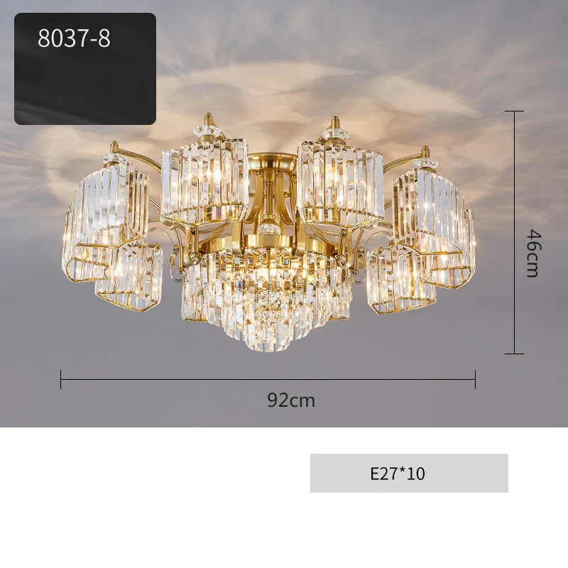 Lustre — Rond à LED intensité variable luxe 2022