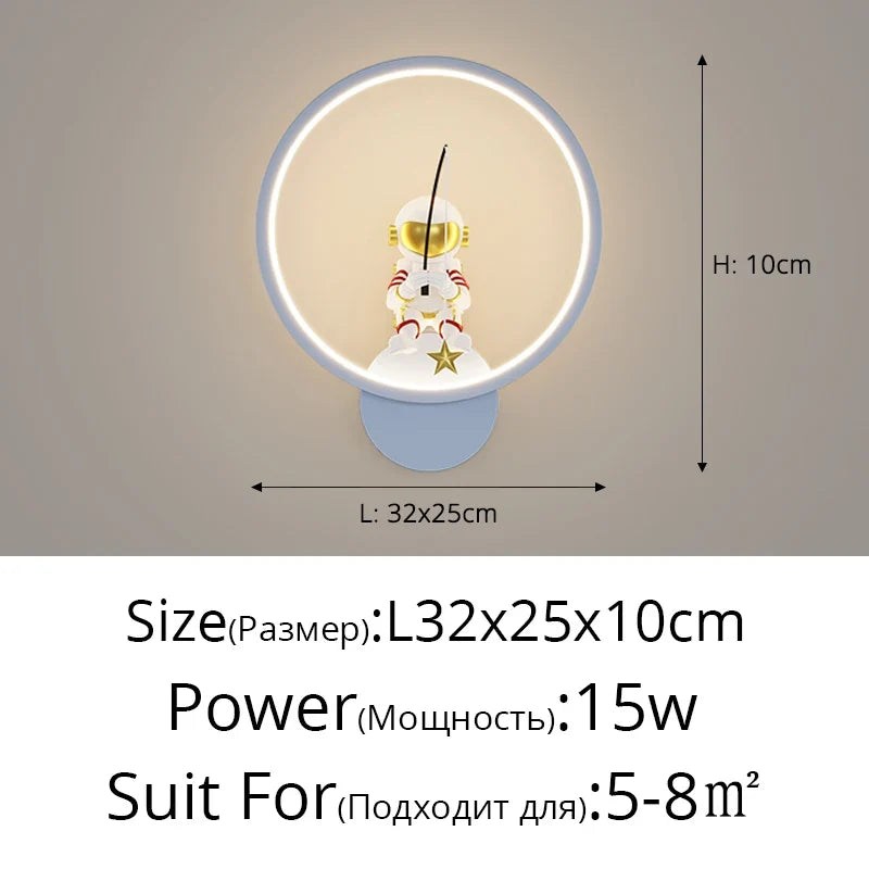 lampe de chevet lune astronaute décor minimaliste moderne