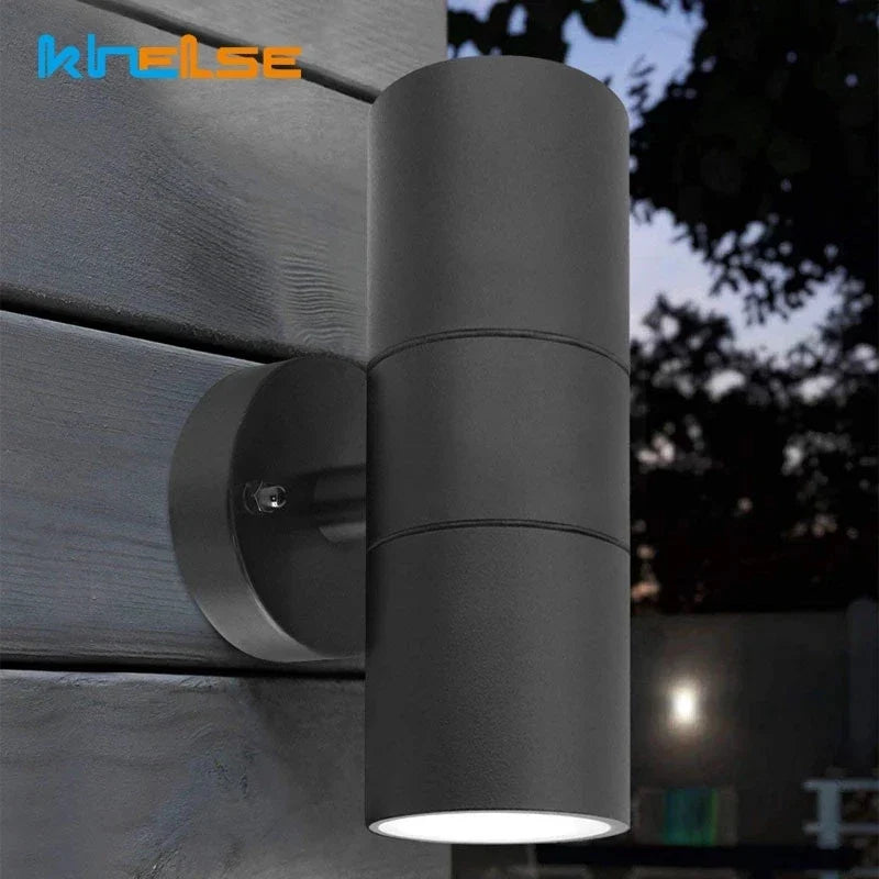 Applique murale — Extérieure en acier inoxydable étanche moderne pour jardin