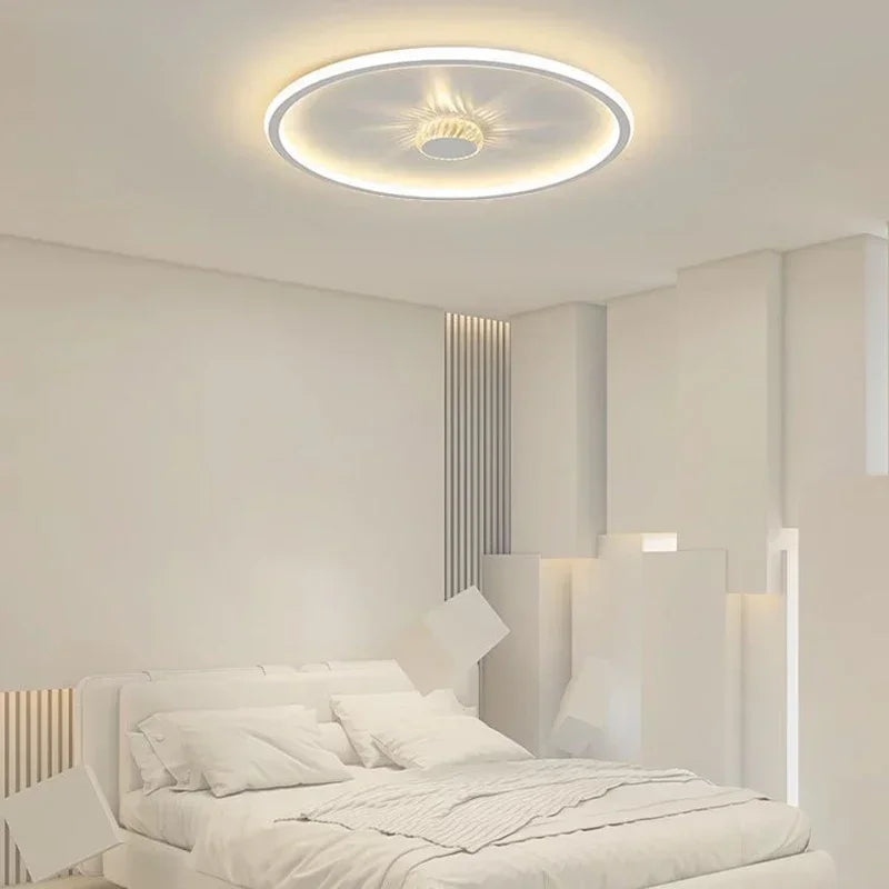 Plafonnier led moderne pour décoration intérieure élégante et lumineuse Évrard Clarté - Une Note Actuelle dans le Décor
