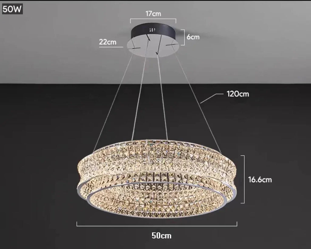 Lustre — De luxe en cristal pour restaurant bar et hôtel intérieur