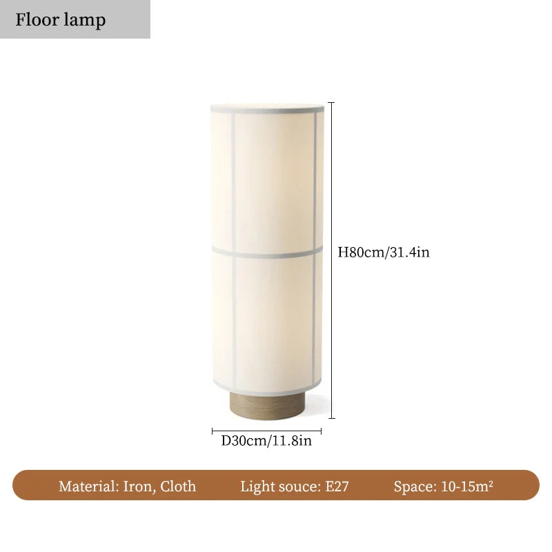 Lustre — À LED en tissu design wabi sabi pour décoration intérieure
