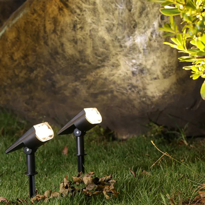Spot solaire extérieur à 2 ou 7 LED, éclairage blanc ou multicolore – Florélys
