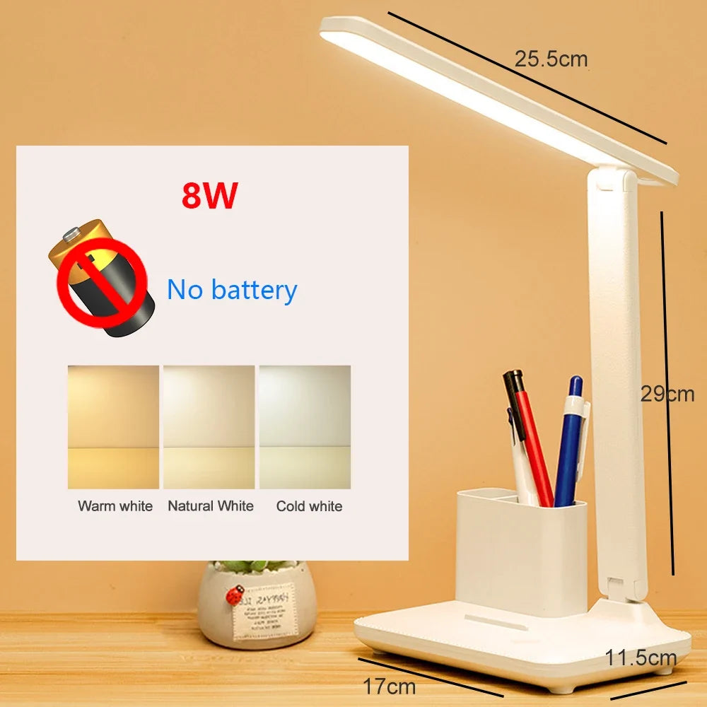 lampe de bureau led tactile usb avec protection des yeux