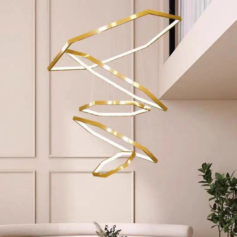 Suspension — Hexagone LED simple moderne luxe suspension