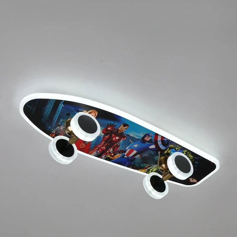Plafonnier créatif nordique skateboard pour chambre d'enfant moderne Lisandre Essor - Esprit Épuré & Harmonie Intérieure